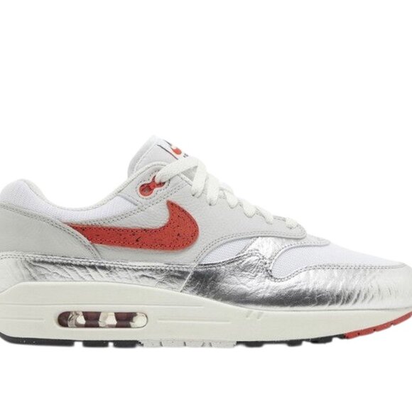 Nike Air Max 1 Premium \'Hot Sauce\' Chile Red/Metallic Mens Shoes HF7746 100 NEW main image 4